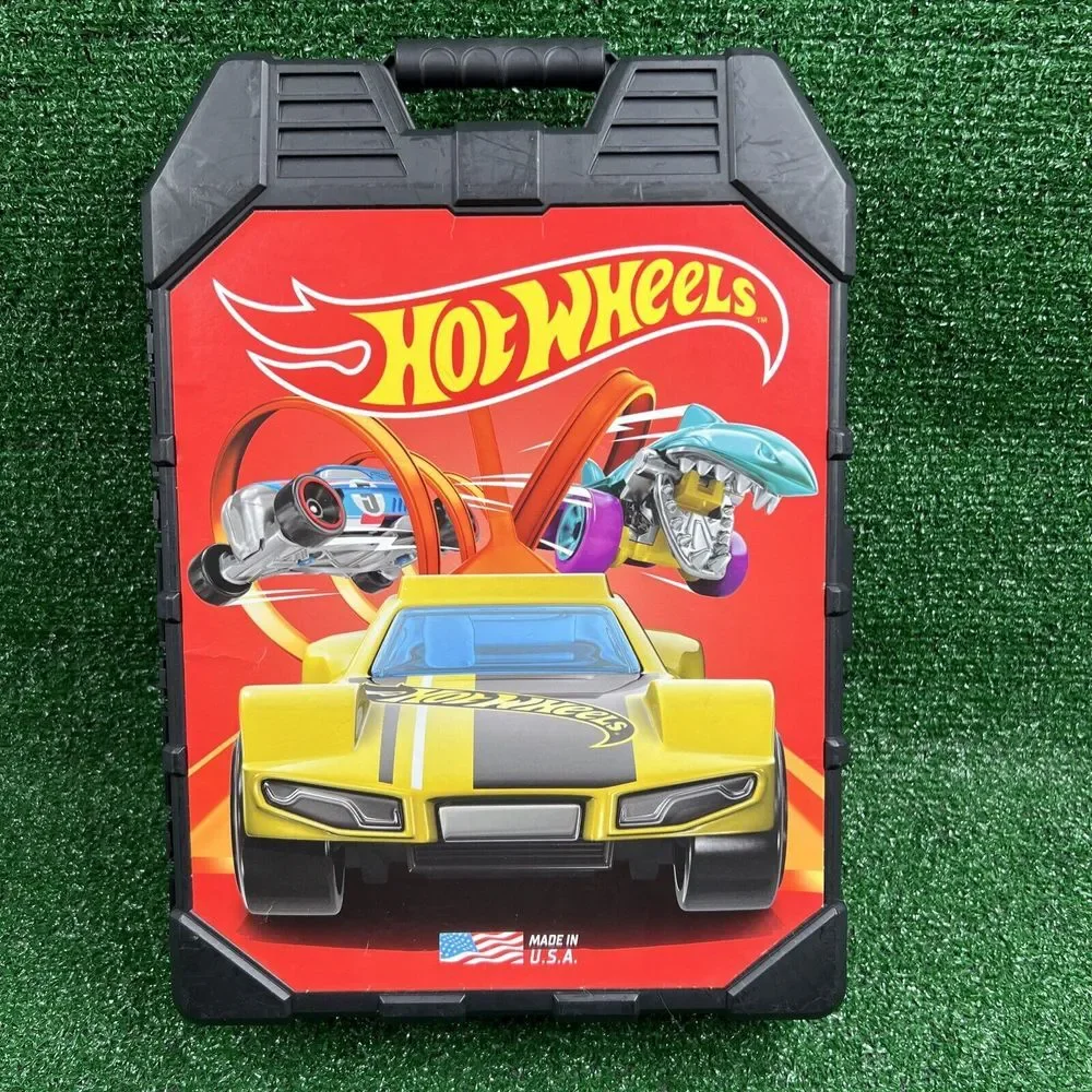 Hot Wheels 2020 by Tara Empty Car Storage Case‎ w/ Handle Holds 48 Cars Black